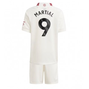 Maillot de foot Manchester United Anthony Martial #9 Troisième enfant 2023-24 Manches Courte (+ pantalon court)